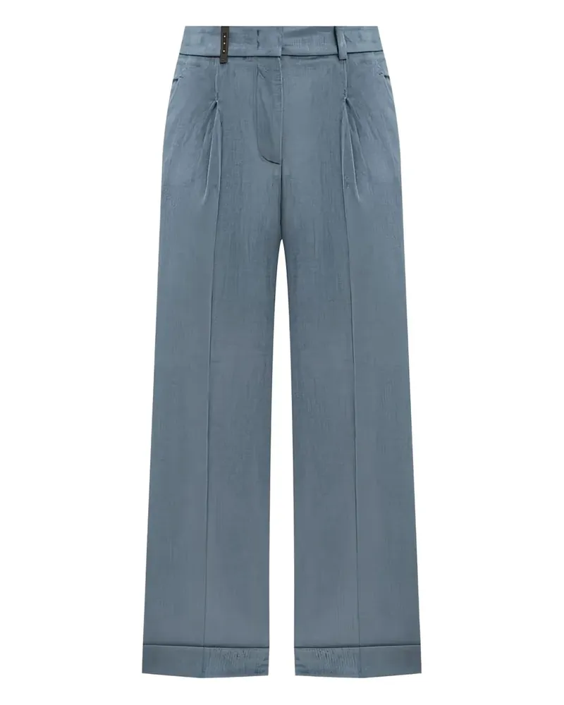 Peserico Bundfaltenhose mit Bündchen - Blau Blau