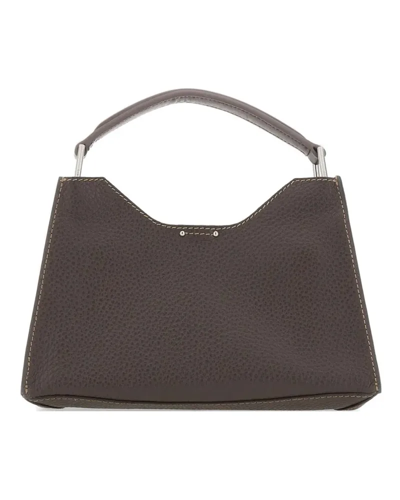 Gianni Chiarini Aurora hammered leather tote bag - Braun Braun