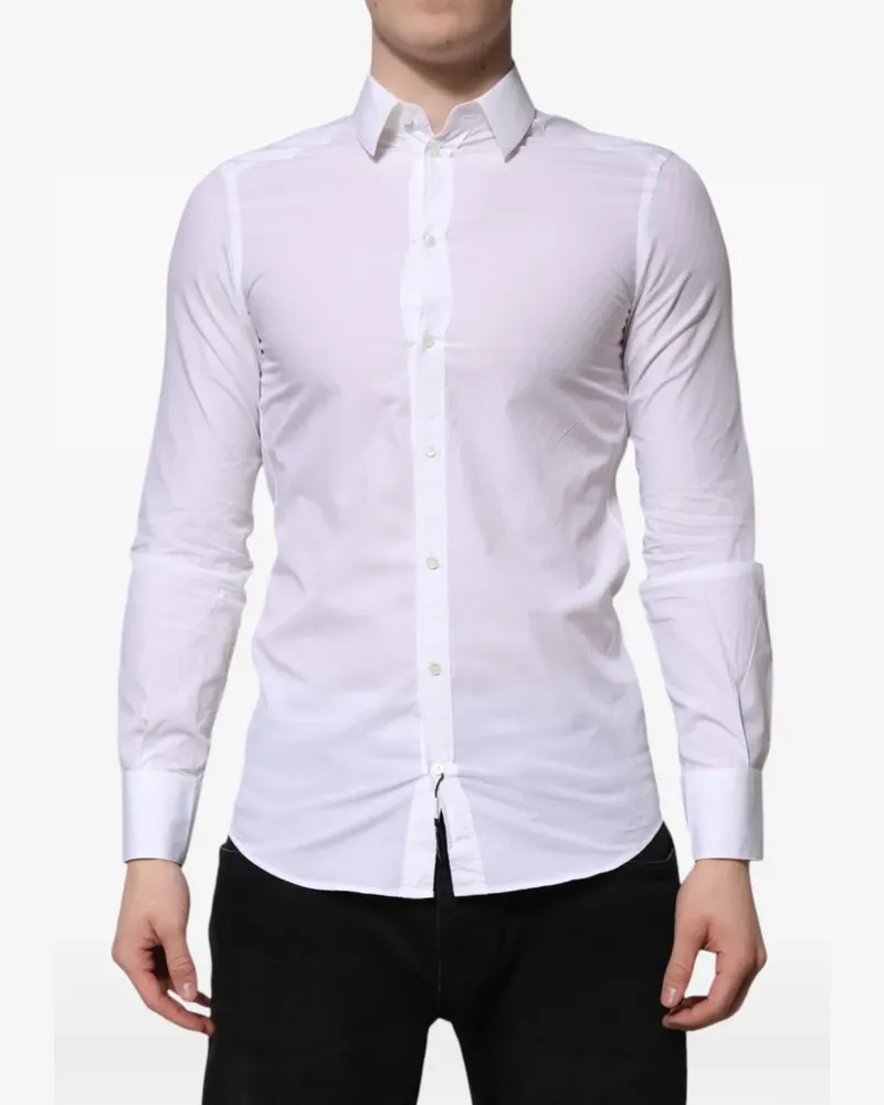Dolce & Gabbana Martini Hemd - Weiß Weiß