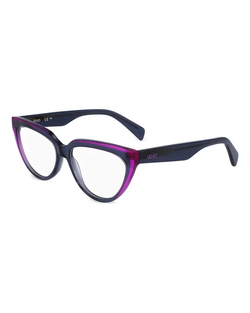 Liu Jo Brille mit Logo-Print - Grau Grau
