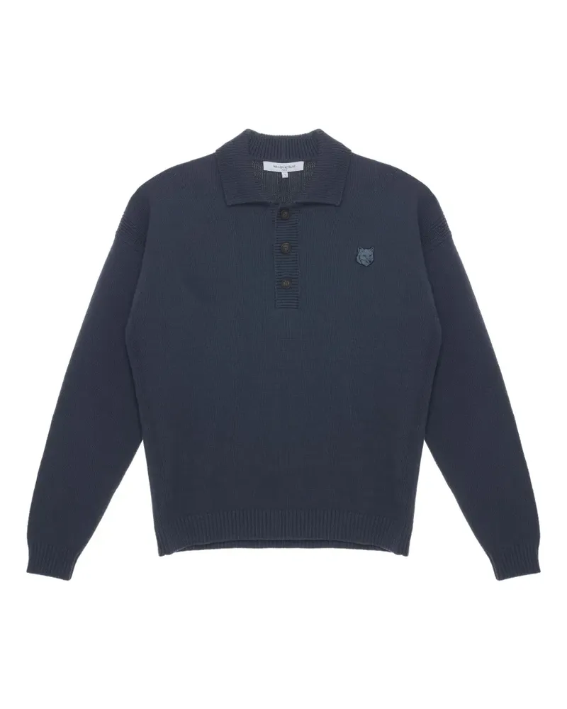 Kitsuné Poloshirt mit Kragen - Grau Grau