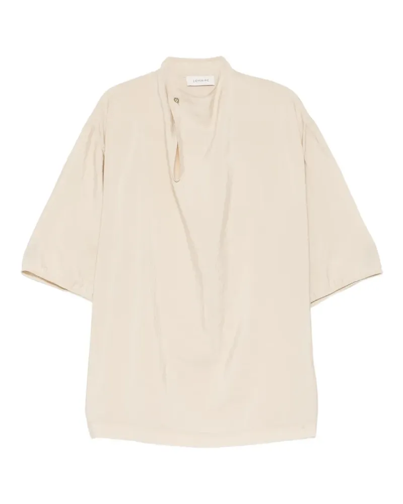 Christophe Lemaire soft-collar blouse - Nude Nude