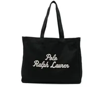 Shopper aus Canvas - Schwarz