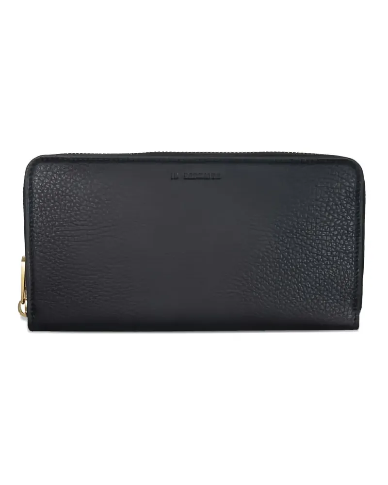 IL BISONTE zipped leather wallet - Schwarz Schwarz