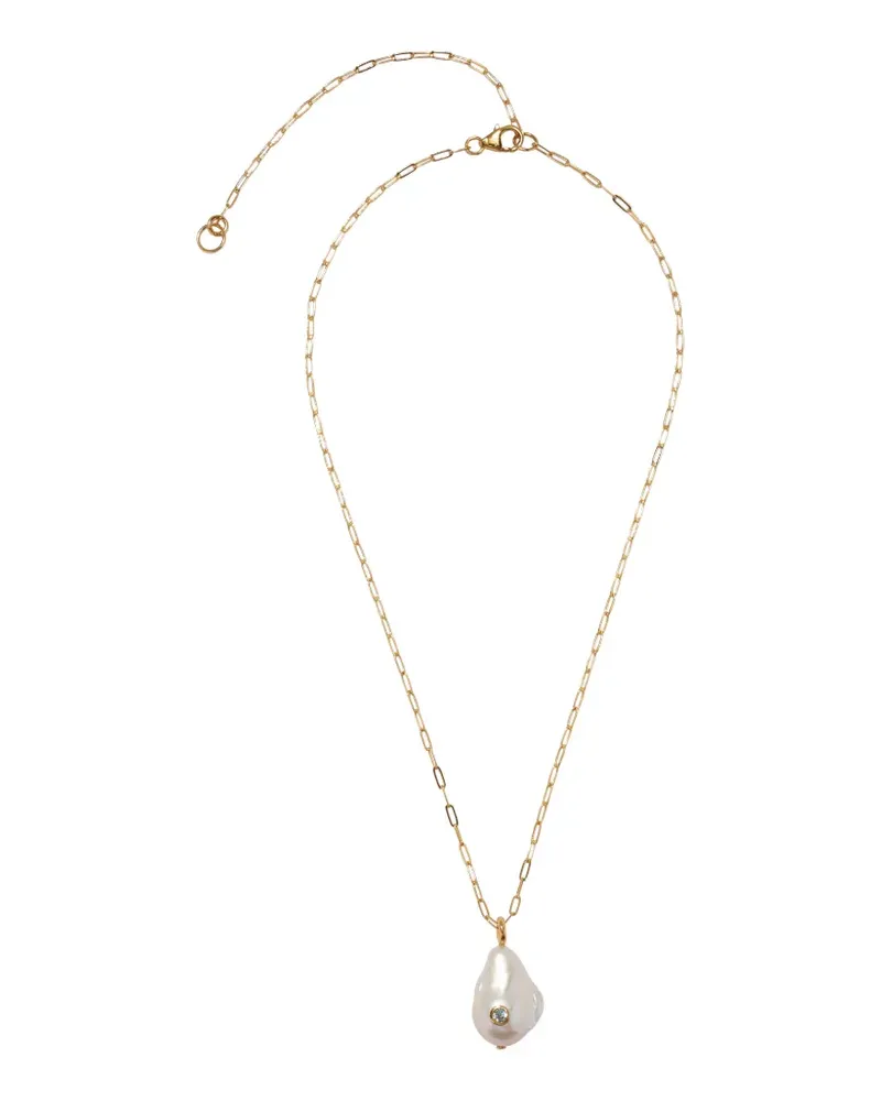 Lizzie Fortunato Oasis pearl-pendant necklace - Gold Gold