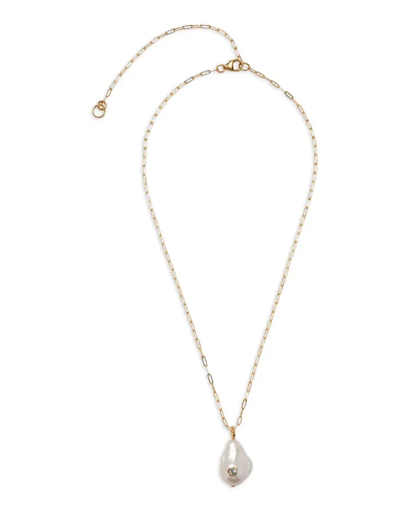 Lizzie Fortunato Oasis Halskette mit Perlenanhänger - Gold Gold