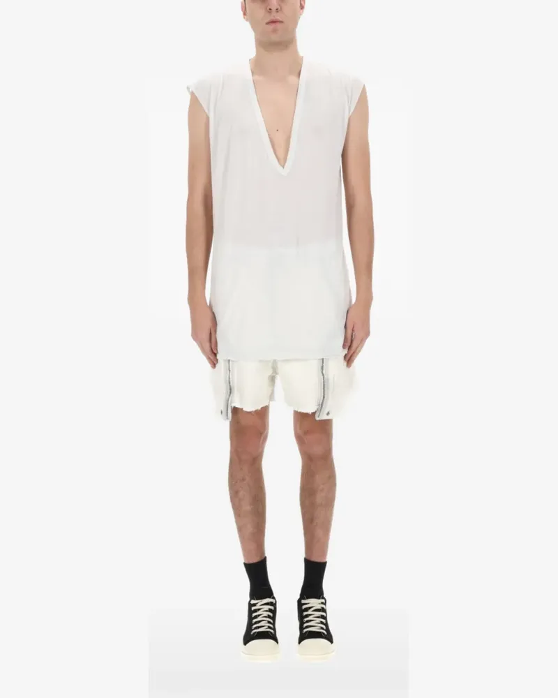 DRKSHDW by Rick Owens Weste mit V-Ausschnitt - Weiß Weiß