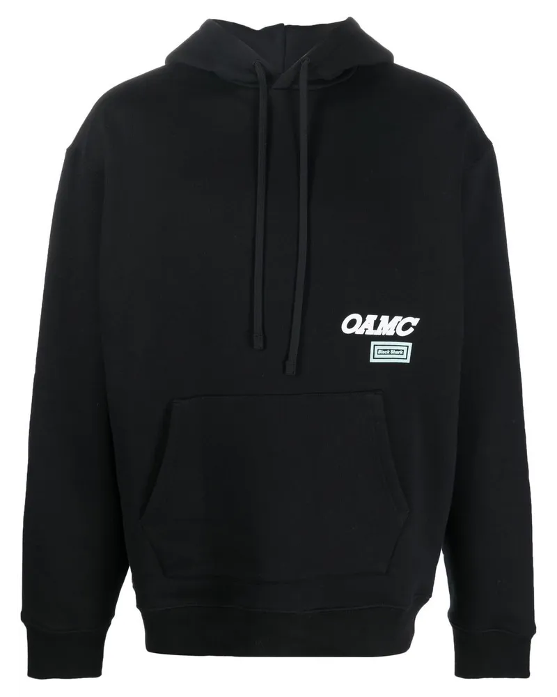 OAMC Hoodie mit Logo-Print Schwarz