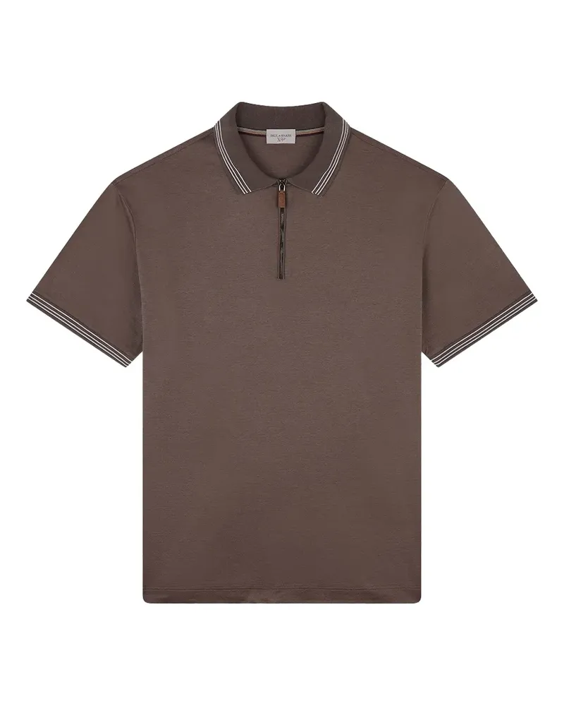 Paul & Shark Poloshirt mit Streifendetail - Braun Braun