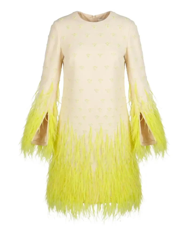 Valentino Garavani round-neck mini dress - Nude Nude