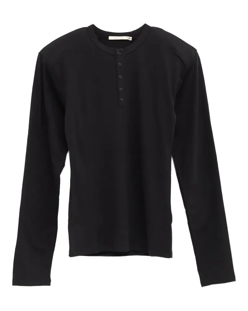 Paloma Wool Henley-neck knitted top - Schwarz Schwarz