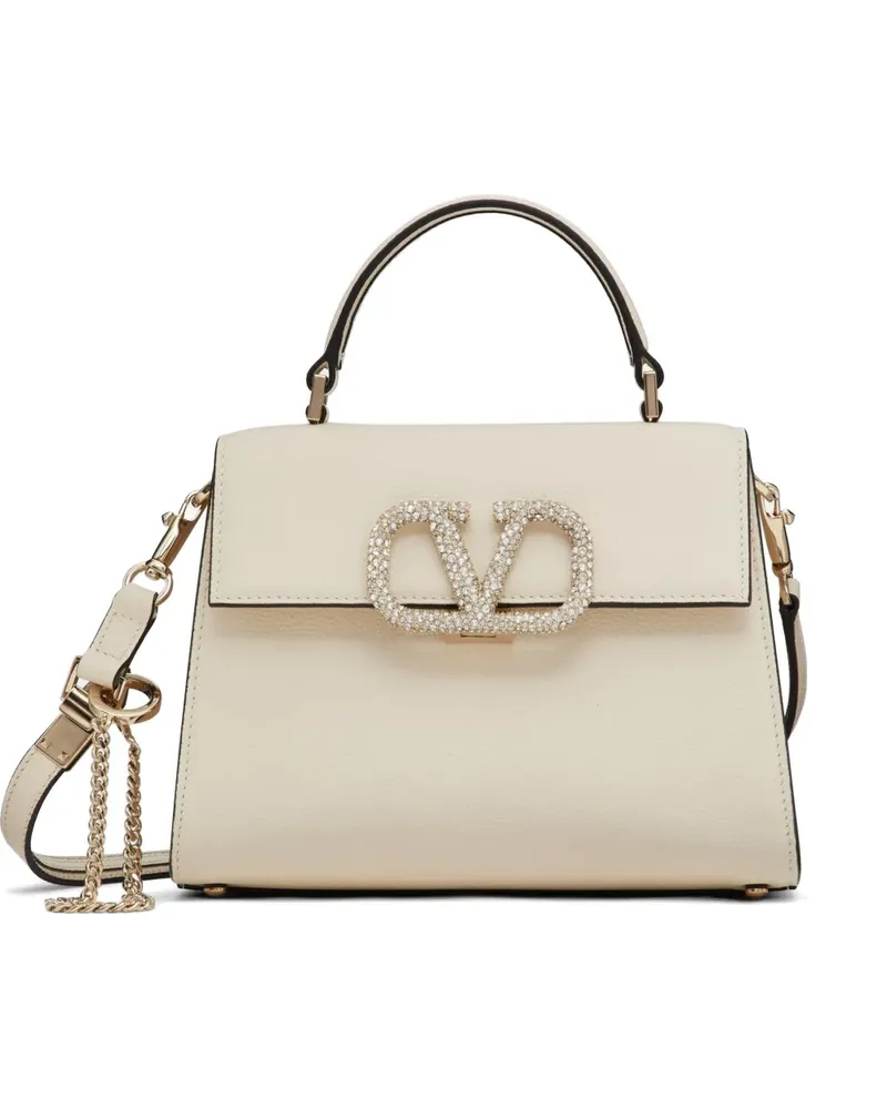 Valentino Garavani Kleine Vsling Handtasche mit Juwelenstickerei - Nude Nude