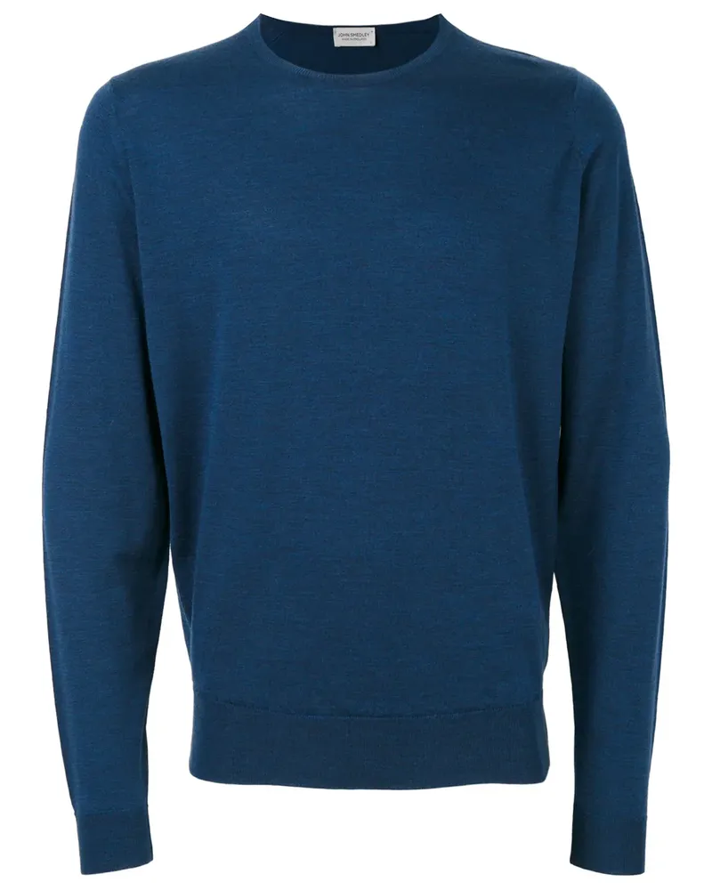 John Smedley Merinopullover mit Rundhalsausschnitt - Blau Blau