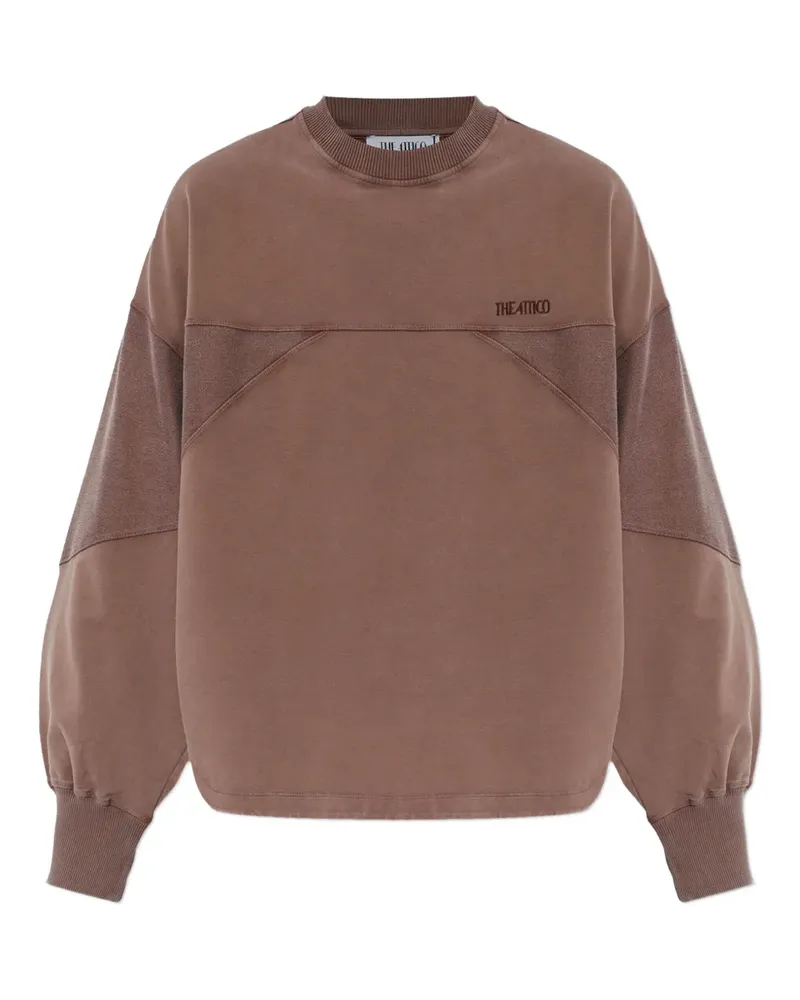 ATTICO panelled sweatshirt - Braun Braun