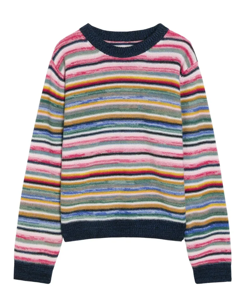 Suzie Kondi Kismet striped cashmere sweater - Rosa Rosa