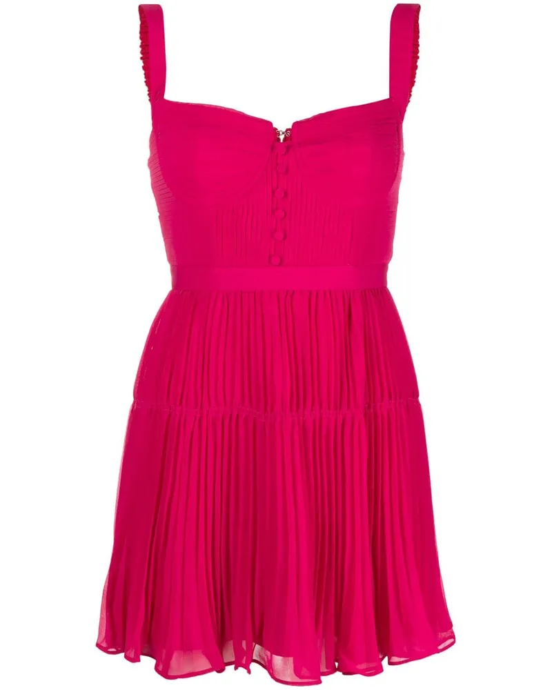 Self-Portrait Ärmelloses Midikleid - Rosa Rosa