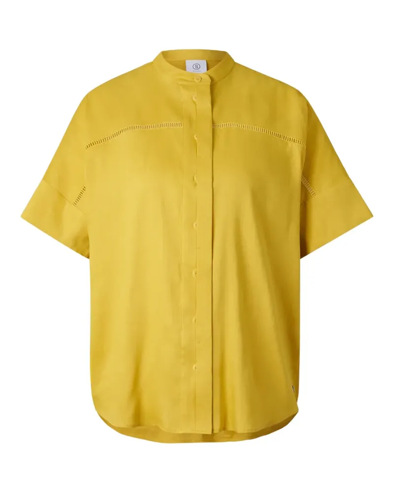 Bogner Cheryl Bluse mit Lochstickerei - Gelb Gelb
