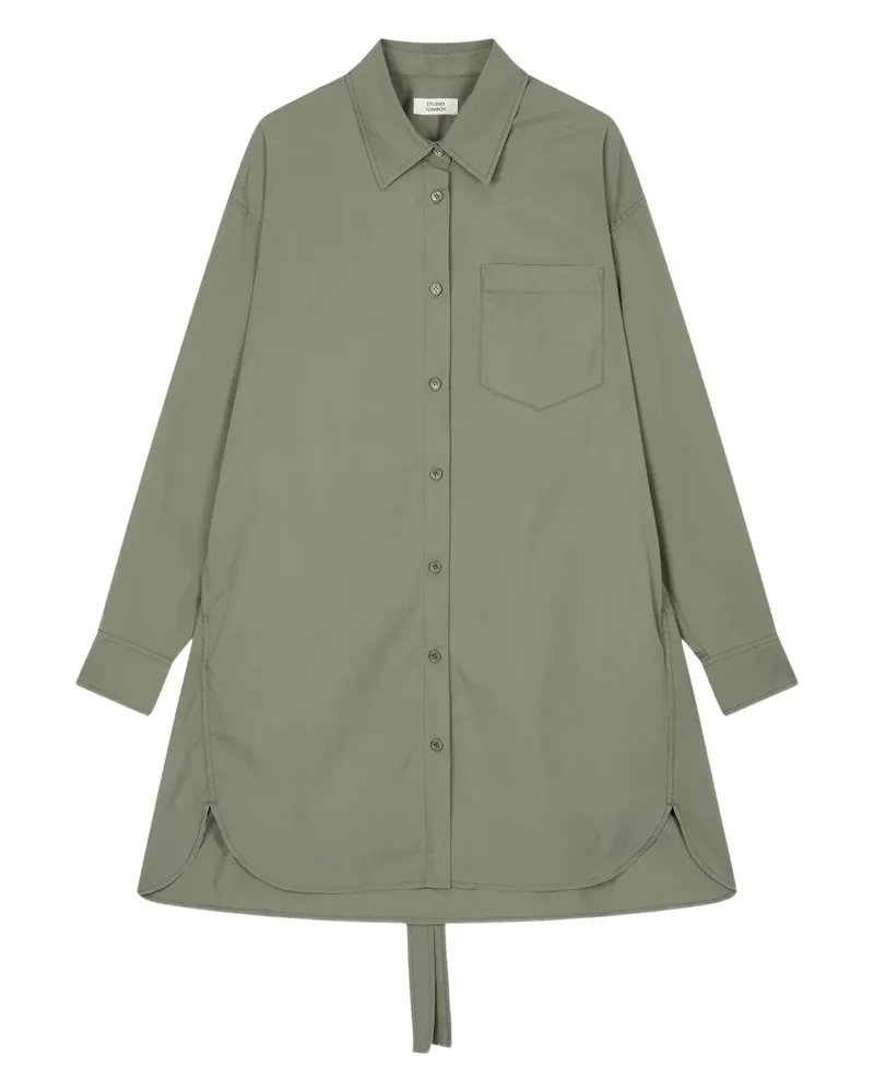 STUDIO TOMBOY Hemdkleid mit aufgesetzter Tasche - Grün Grün