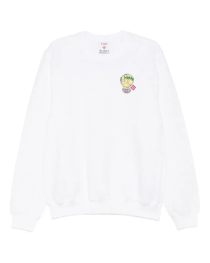 Casablanca Paris Sweatshirt mit grafischem Print - Weiß Weiß