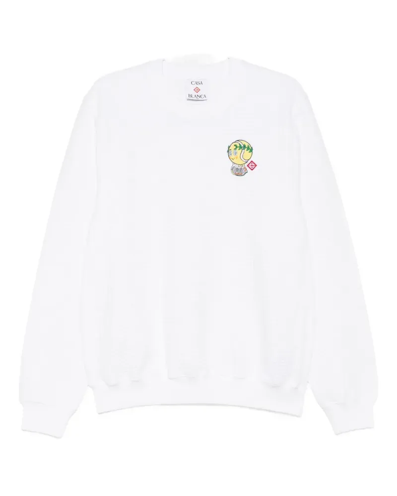 Casablanca Paris Graphic Cotton Sweatshirt - Weiß Weiß