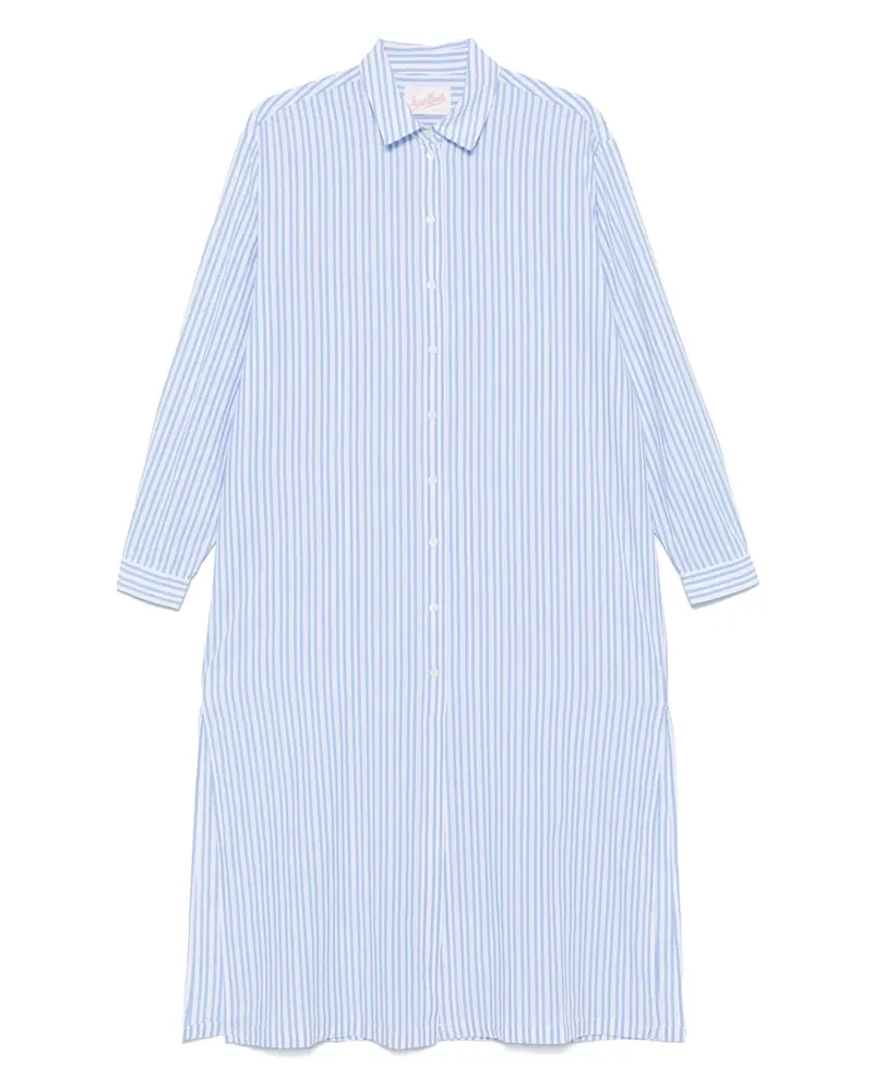 MC2 Saint Barth Gestreiftes Hemdkleid - Blau Blau