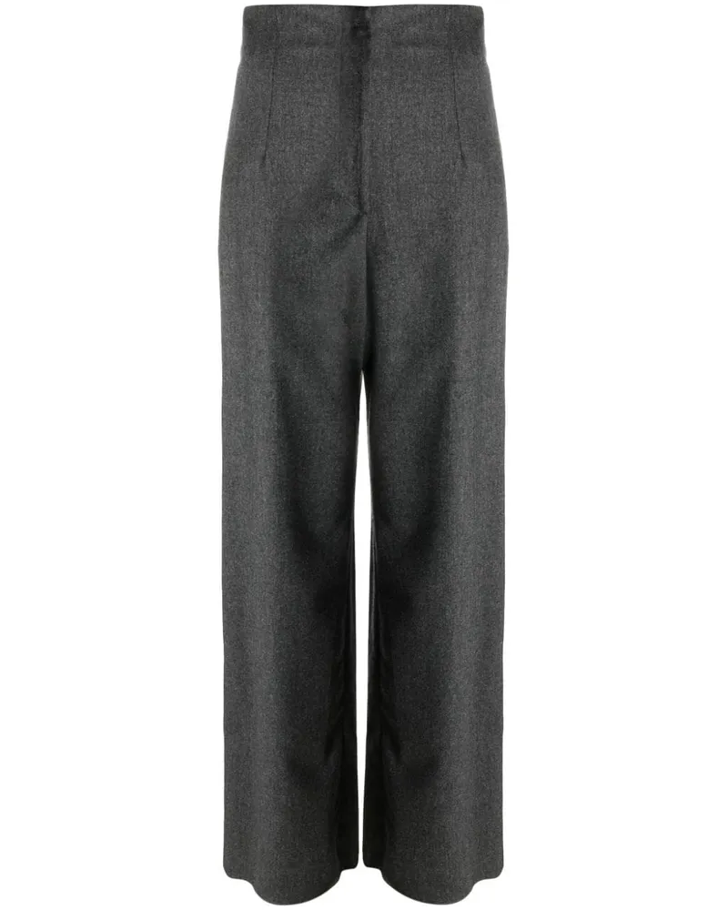 Emporio Armani Gerade Taillenhose - Grau Grau