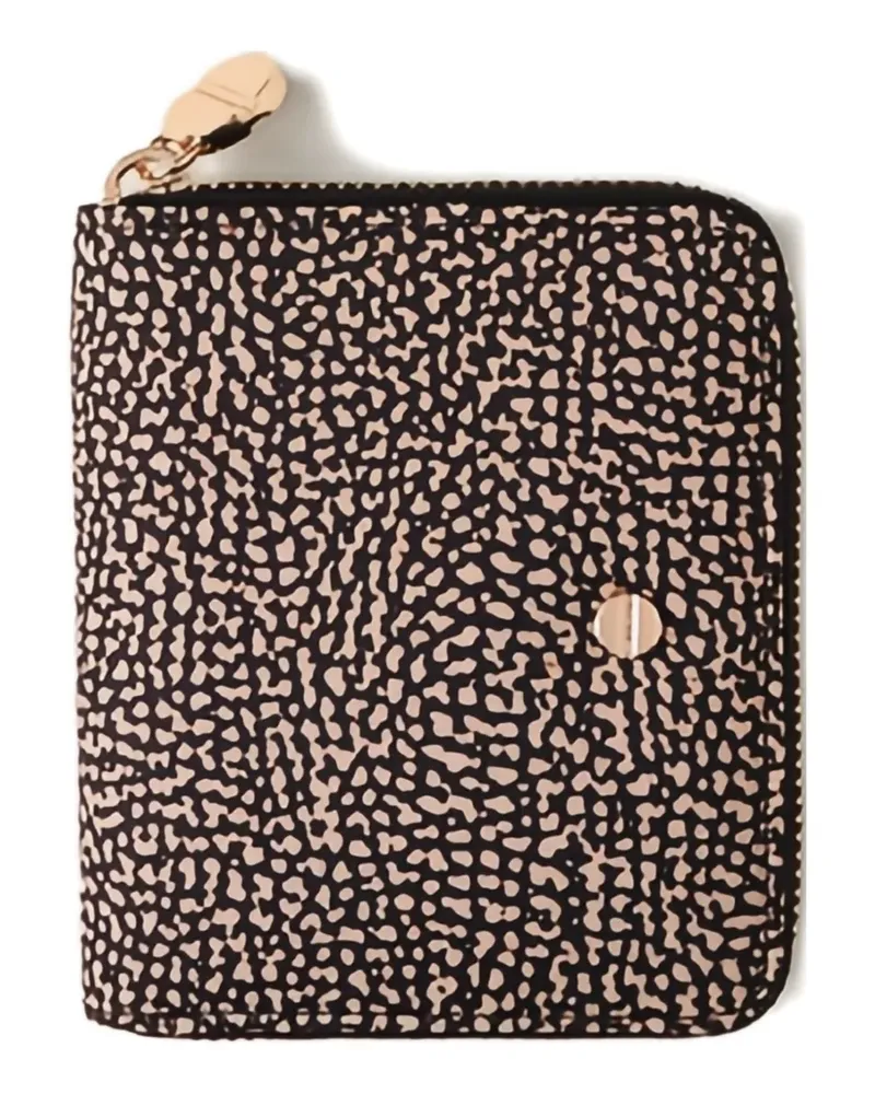 Borbonese medium zip-around wallet - Schwarz Schwarz