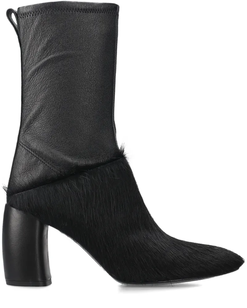 Premiata Stiefel mit Faux Fur - Schwarz Schwarz