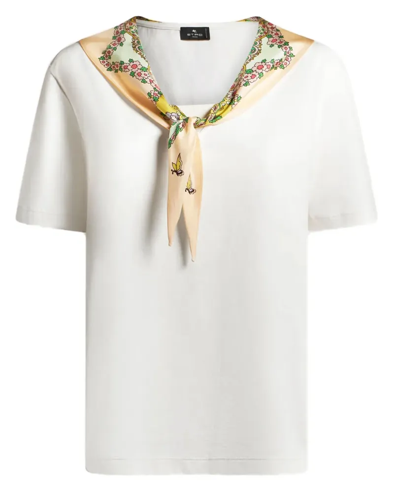 Etro T-Shirt aus Baumwolle - Weiß Weiß