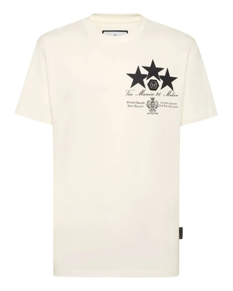 Philipp Plein T-Shirt mit Sterngrafik - Weiß Weiß