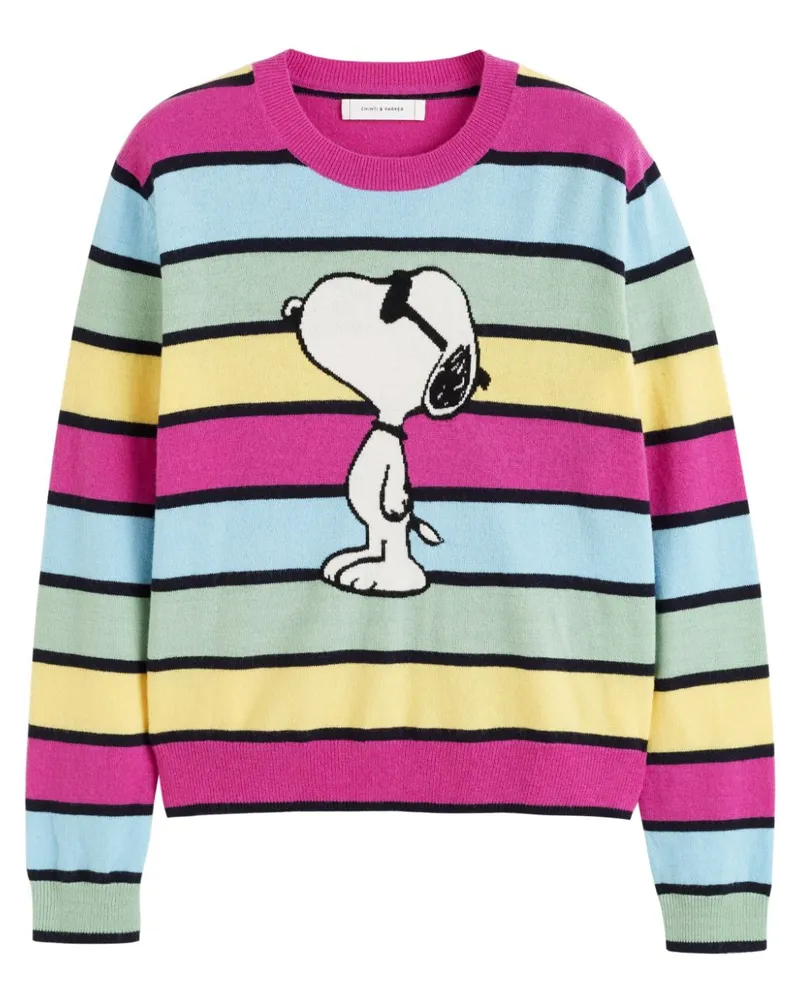 Chinti & Parker Breton Snoopy Pullover Rosa