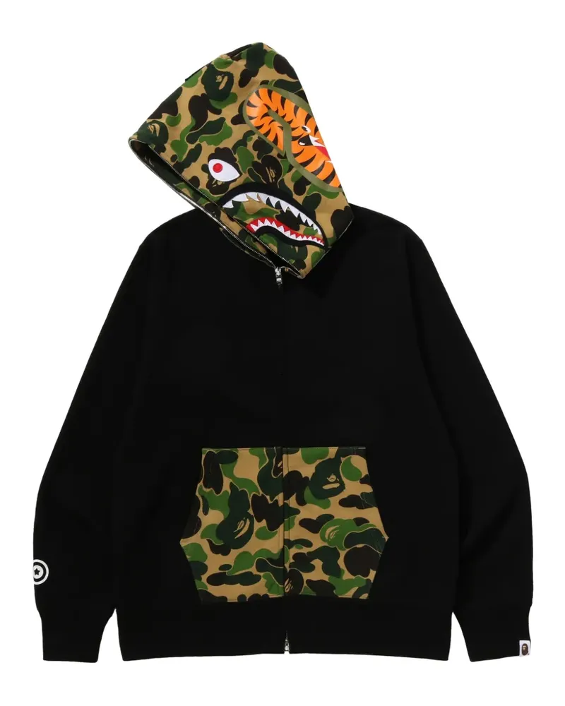 BAPE camouflage-print hoodie - Schwarz Schwarz