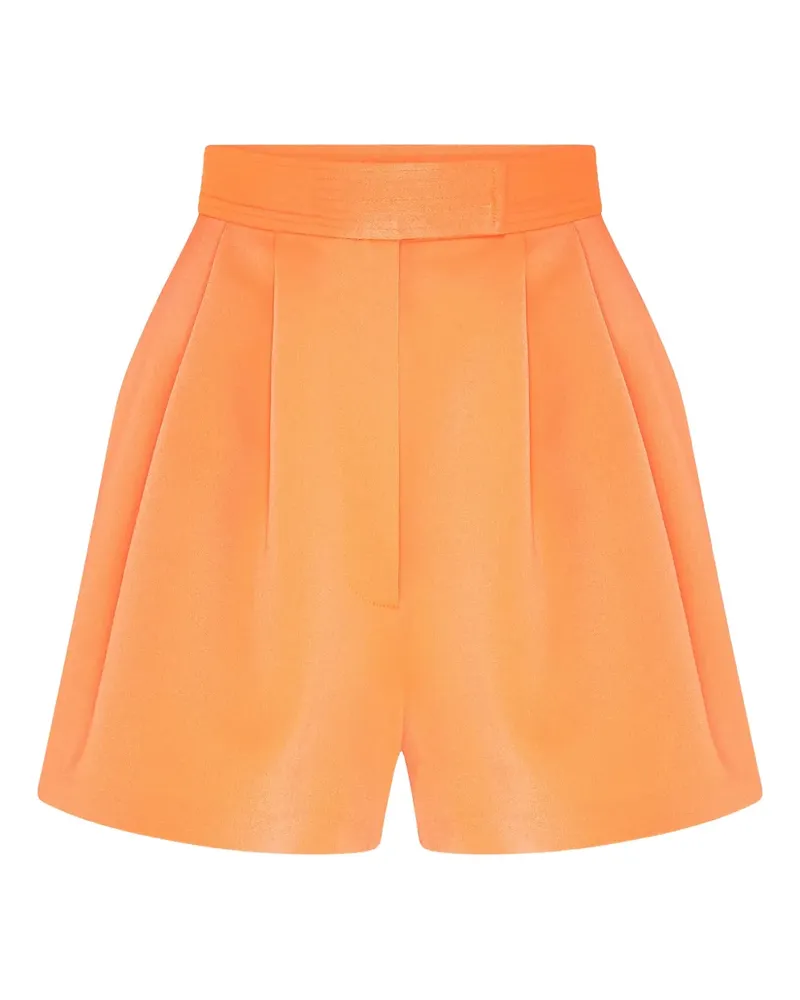 Alex Perry pleated shorts - Orange Orange