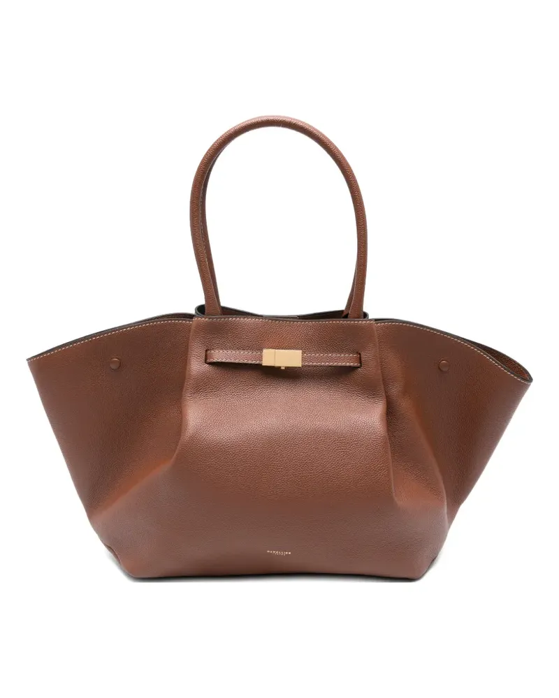 DeMELLIER The New York Tote Bag mit Ziernaht - Braun Braun