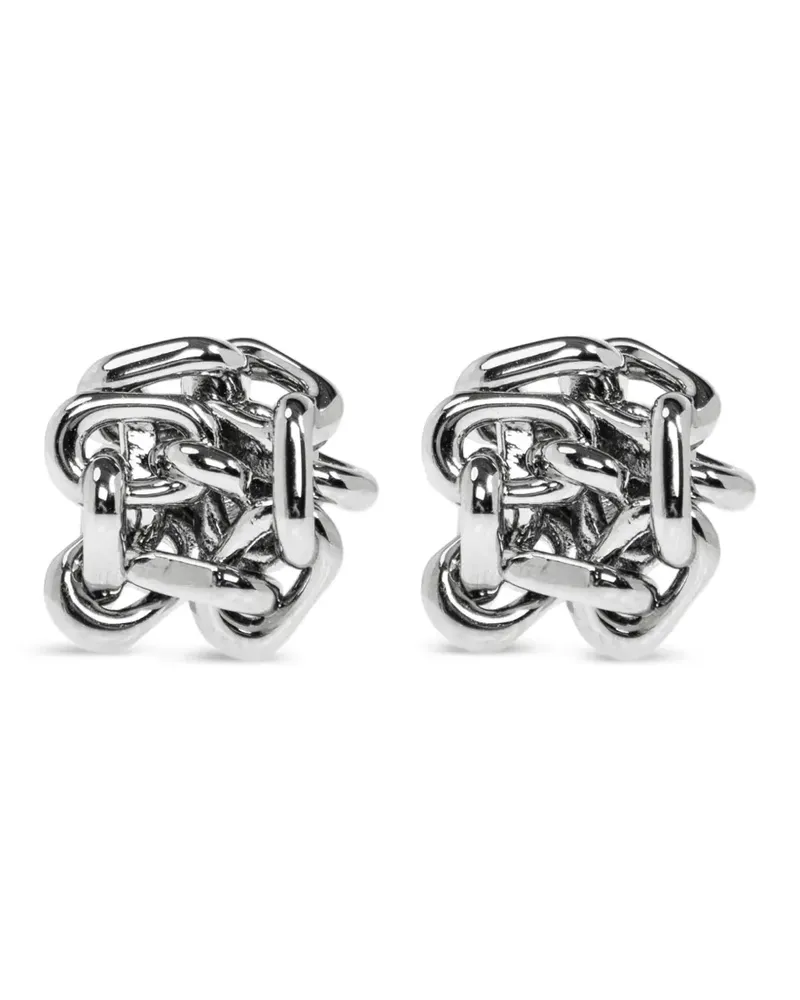 Jil Sander The coolest chain knot earrings - Silber Silber