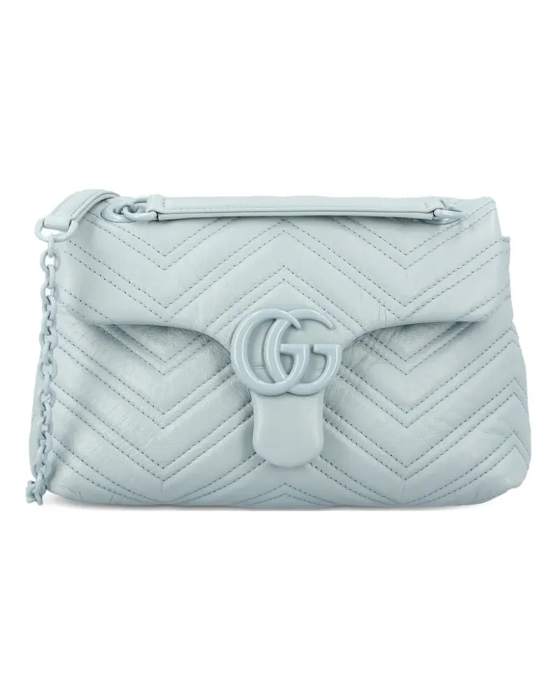 Gucci small GG Marmont shoulder bag - Blau Blau