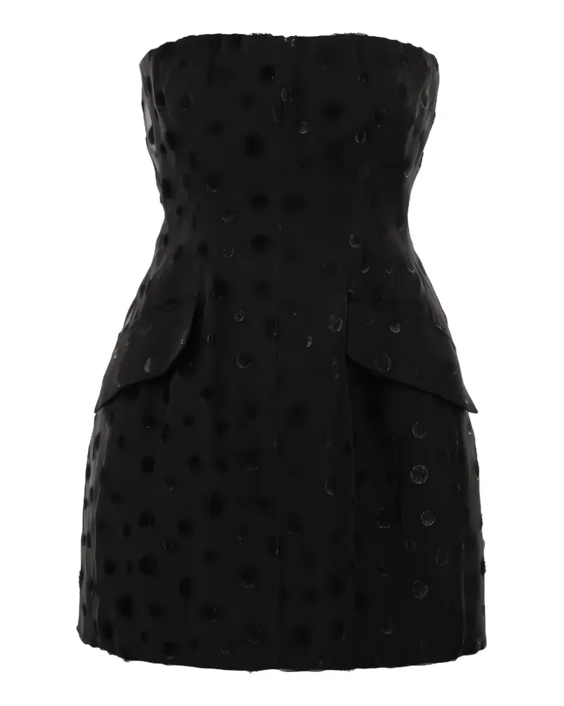 SPORTMAX polka-dot mini dress - Schwarz Schwarz