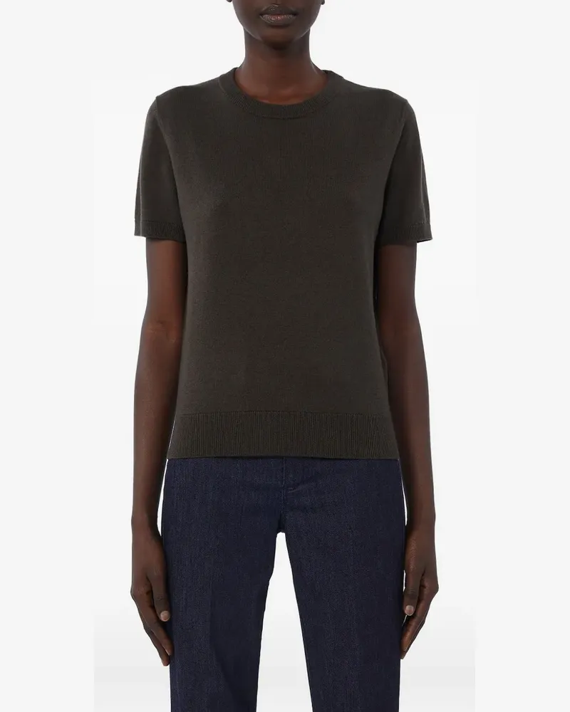 Max Mara T-Shirt mit rundem Ausschnitt - Braun Braun