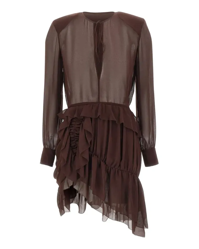 JACQUES ruffled mini dress - Braun Braun