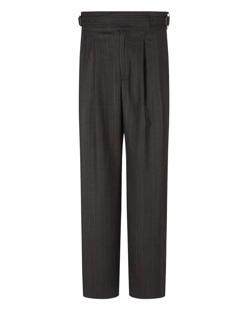 Emporio Armani Hose mit Nadelstreifen - Grau Grau