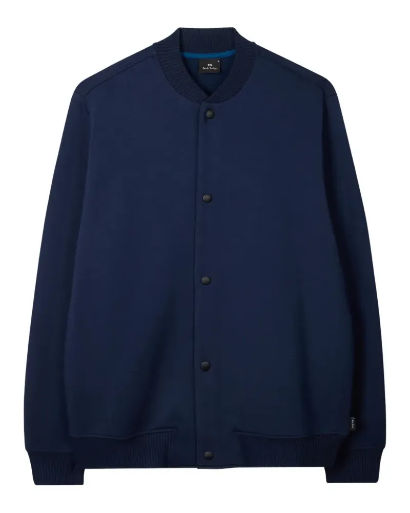 Paul Smith button stripes-detail bomber jacket - Blau Blau