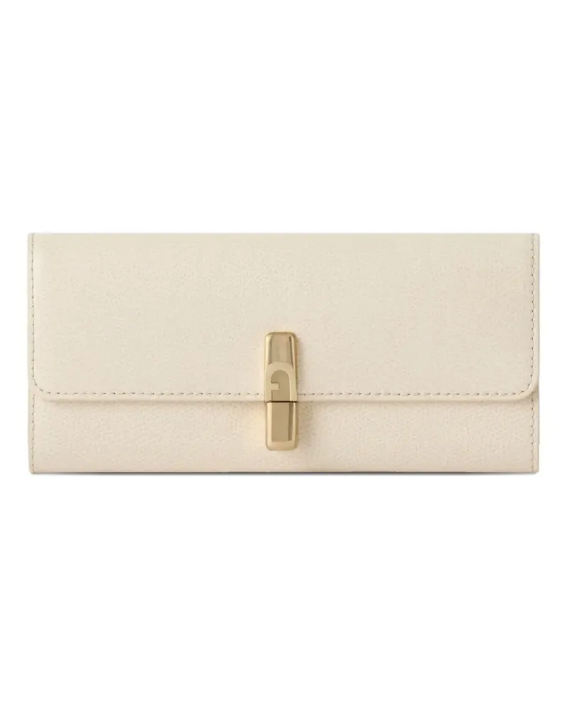 Furla XL Iride leather wallet - Nude Nude