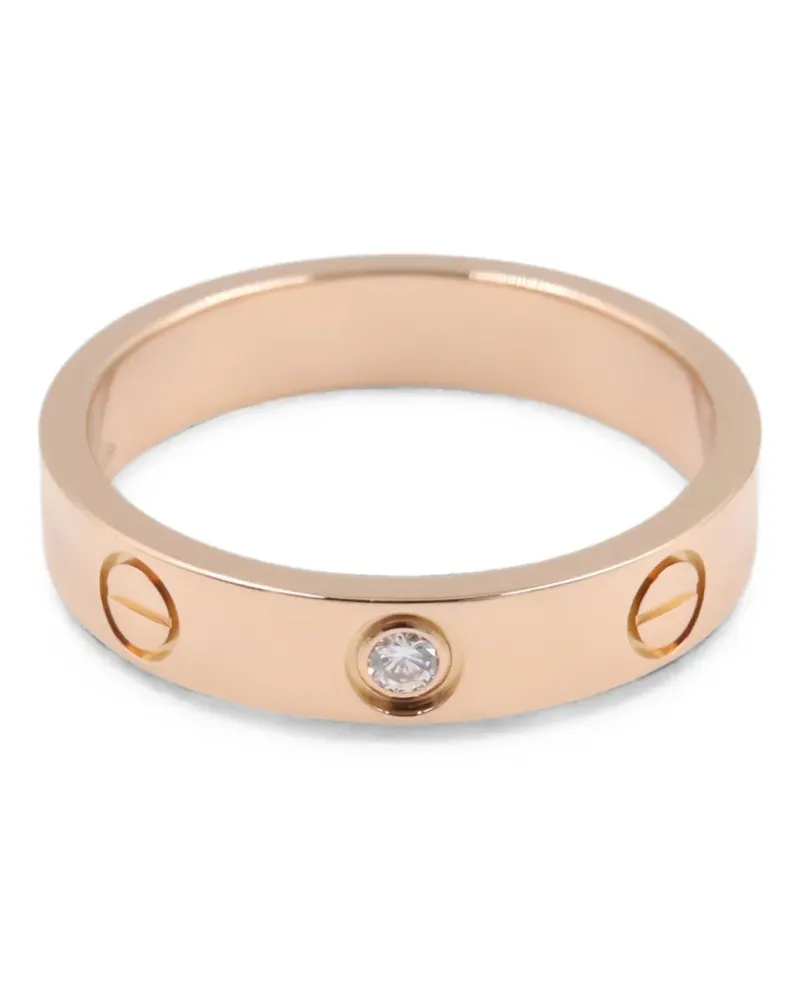 Cartier 2010s mini Love diamond ring - Rosa Rosa