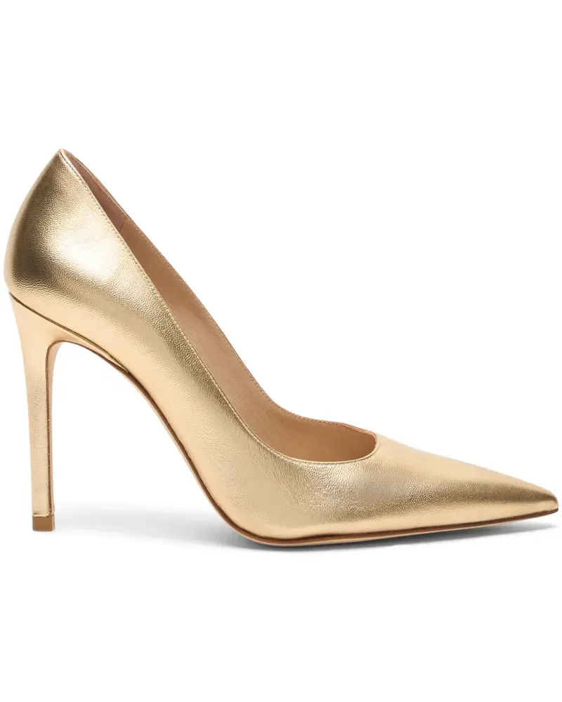 Stuart Weitzman Spitze Stuart Power Pumps im Metallic-Look 100mm Metallic