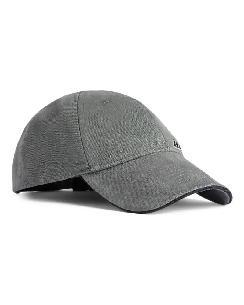 Balenciaga logo embroidered cap - Grau Grau