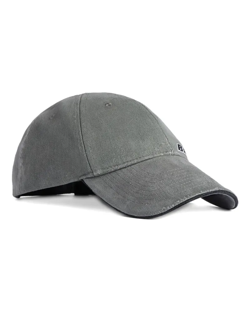 Balenciaga logo embroidered cap - Grau Grau