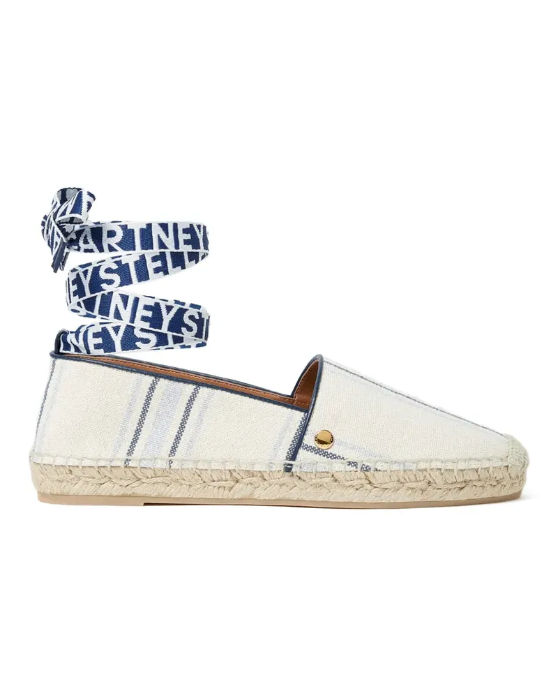 Stella McCartney Gestreifte Espadrilles - Nude Nude