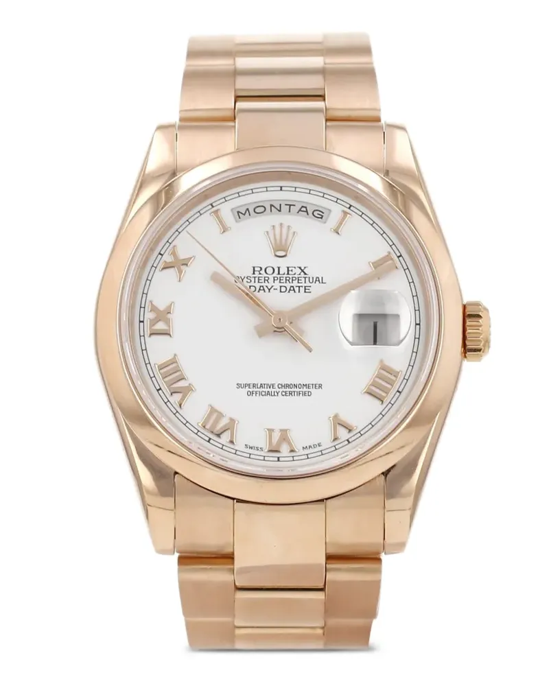 Rolex 2002 Day-Date Armbanduhr 36mm - Weiß Weiß