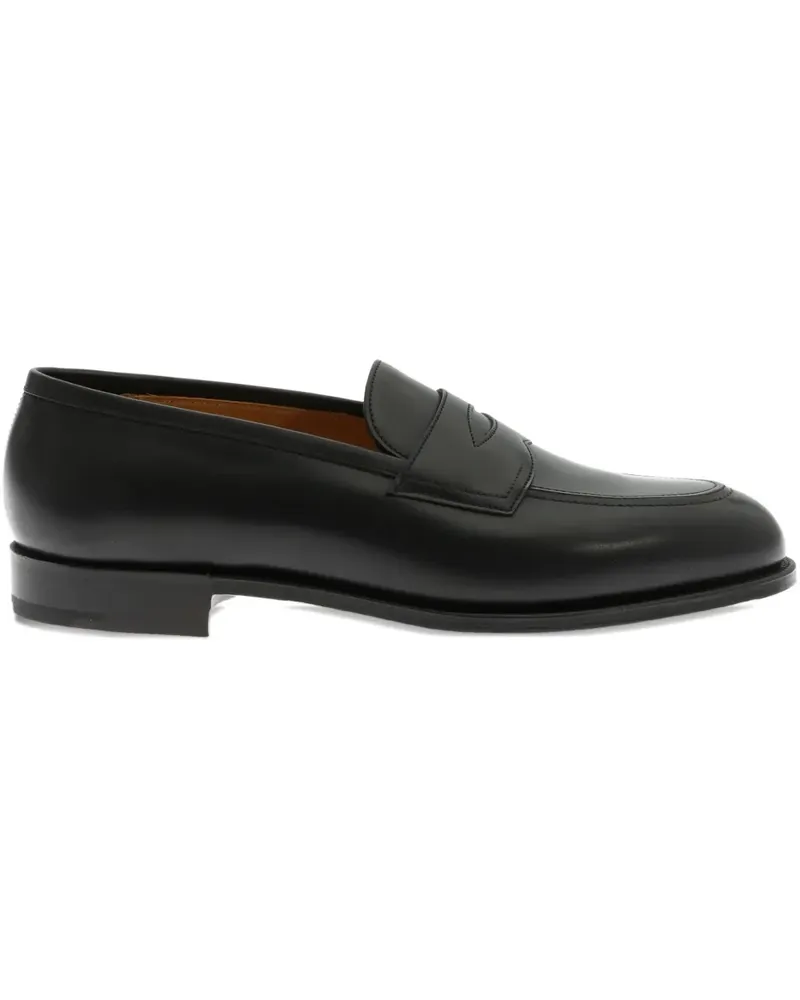 Edward Green Piccadilly almod toe loafers - Schwarz Schwarz