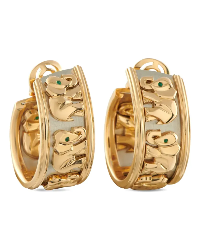 Cartier elephant-motif earrings - Gold Gold